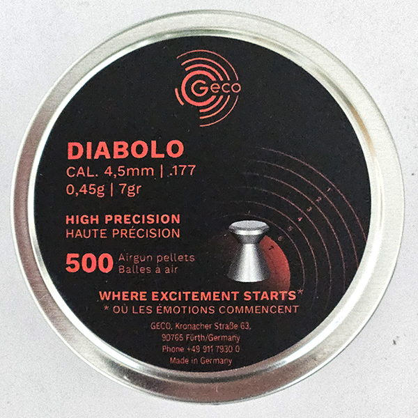 Geco Air rifle pellets - Single tin